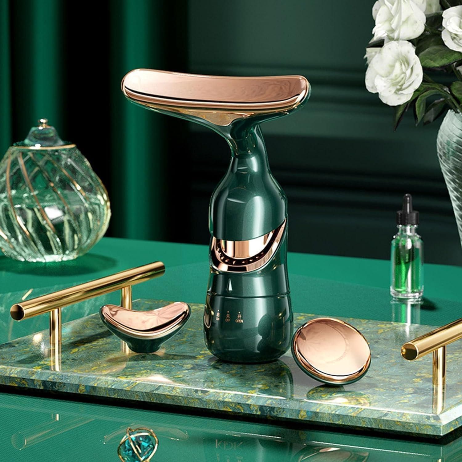 3 in 1 Facial Massage Lift Device Double Chin Lift Machine for Face, Eye, Neck Tightening Device Three-Purpose Lifting and Firming Facial Massage Device Firming Wrinkle Removal Device for Neck Face